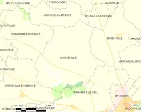 Poziția localității Guigneville