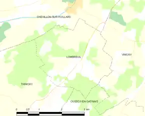 Poziția localității Lombreuil