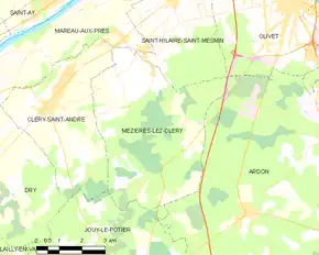 Poziția localității Mézières-lez-Cléry