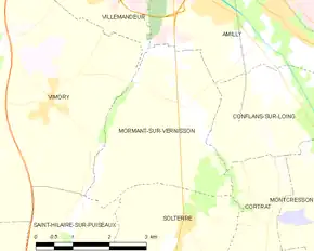 Poziția localității Mormant-sur-Vernisson