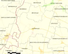 Poziția localității Outarville