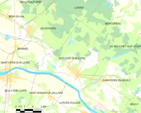 Poziția localității Ouzouer-sur-Loire