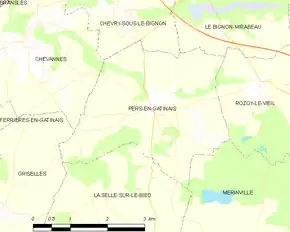 Poziția localității Pers-en-Gâtinais
