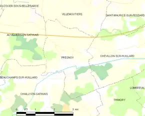 Poziția localității Presnoy