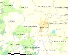 Poziția localității Quiers-sur-Bézonde