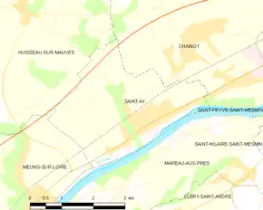Poziția localității Saint-Ay