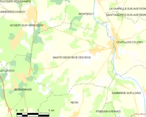 Poziția localității Sainte-Geneviève-des-Bois