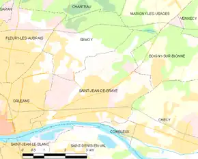 Poziția localității Saint-Jean-de-Braye