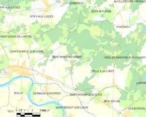 Poziția localității Saint-Martin-d'Abbat