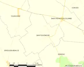 Poziția localității Saint-Sigismond