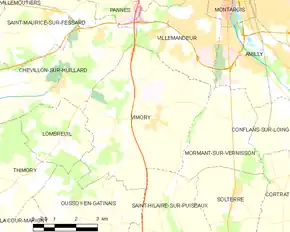 Poziția localității Vimory