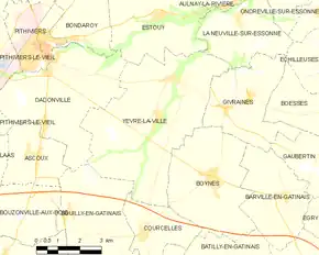 Poziția localității Yèvre-la-Ville