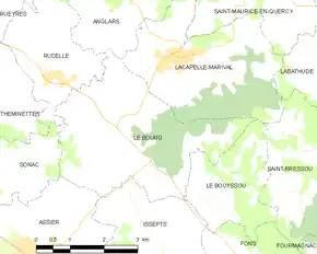 Poziția localității Le Bourg