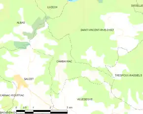 Poziția localității Cambayrac