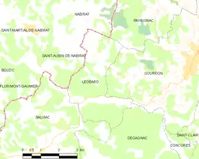 Poziția localității Léobard