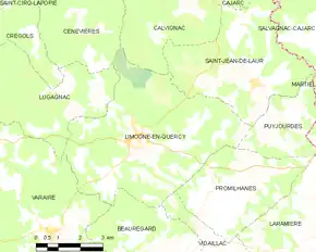 Poziția localității Limogne-en-Quercy