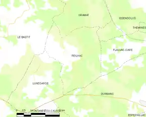 Poziția localității Reilhac