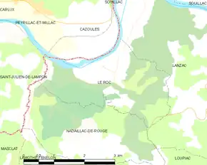 Poziția localității Le Roc