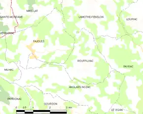 Poziția localității Rouffilhac