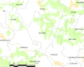 Poziția localității Rueyres