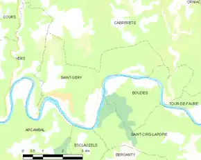 Poziția localității Saint-Géry