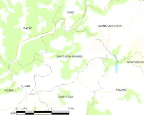 Poziția localității Saint-Jean-Mirabel
