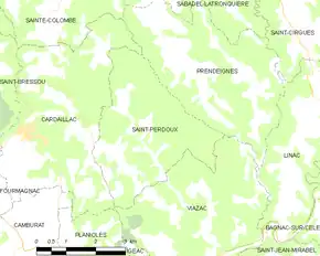 Poziția localității Saint-Perdoux