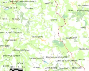 Poziția localității Sousceyrac