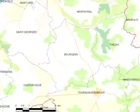 Poziția localității Bourlens