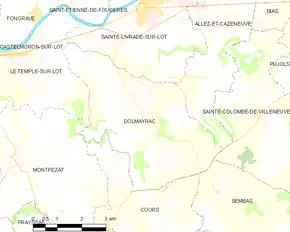 Poziția localității Dolmayrac
