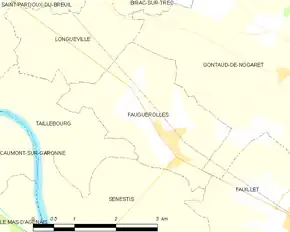 Poziția localității Fauguerolles