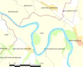 Poziția localității Jusix