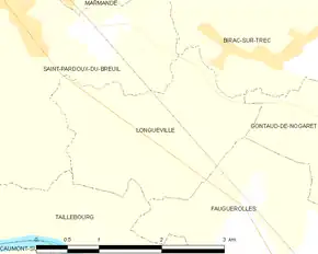 Poziția localității Longueville