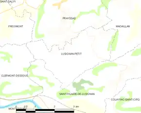 Poziția localității Lusignan-Petit