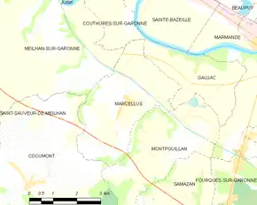 Poziția localității Marcellus