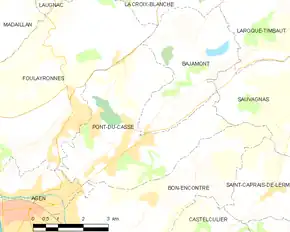 Poziția localității Pont-du-Casse