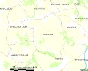 Poziția localității Saint-Aubin