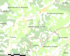 Poziția localității Saint-Front-sur-Lémance