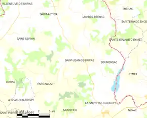 Poziția localității Saint-Jean-de-Duras