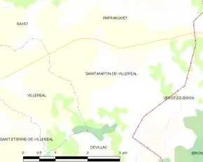 Poziția localității Saint-Martin-de-Villeréal