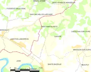Poziția localității Saint-Martin-Petit