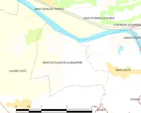 Poziția localității Saint-Nicolas-de-la-Balerme