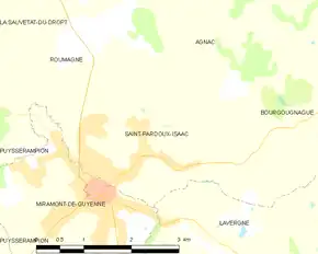 Poziția localității Saint-Pardoux-Isaac