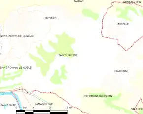 Poziția localității Saint-Urcisse