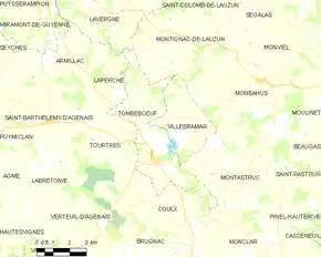 Poziția localității Tombebœuf