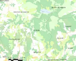 Poziția localității Le Born