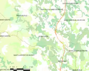 Poziția localității Le Buisson