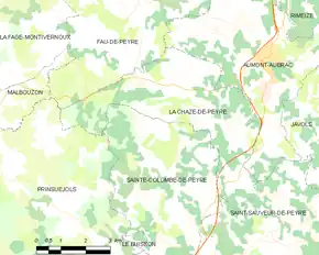 Poziția localității La Chaze-de-Peyre