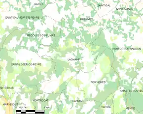 Poziția localității Lachamp