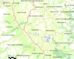 Poziția localității Nasbinals